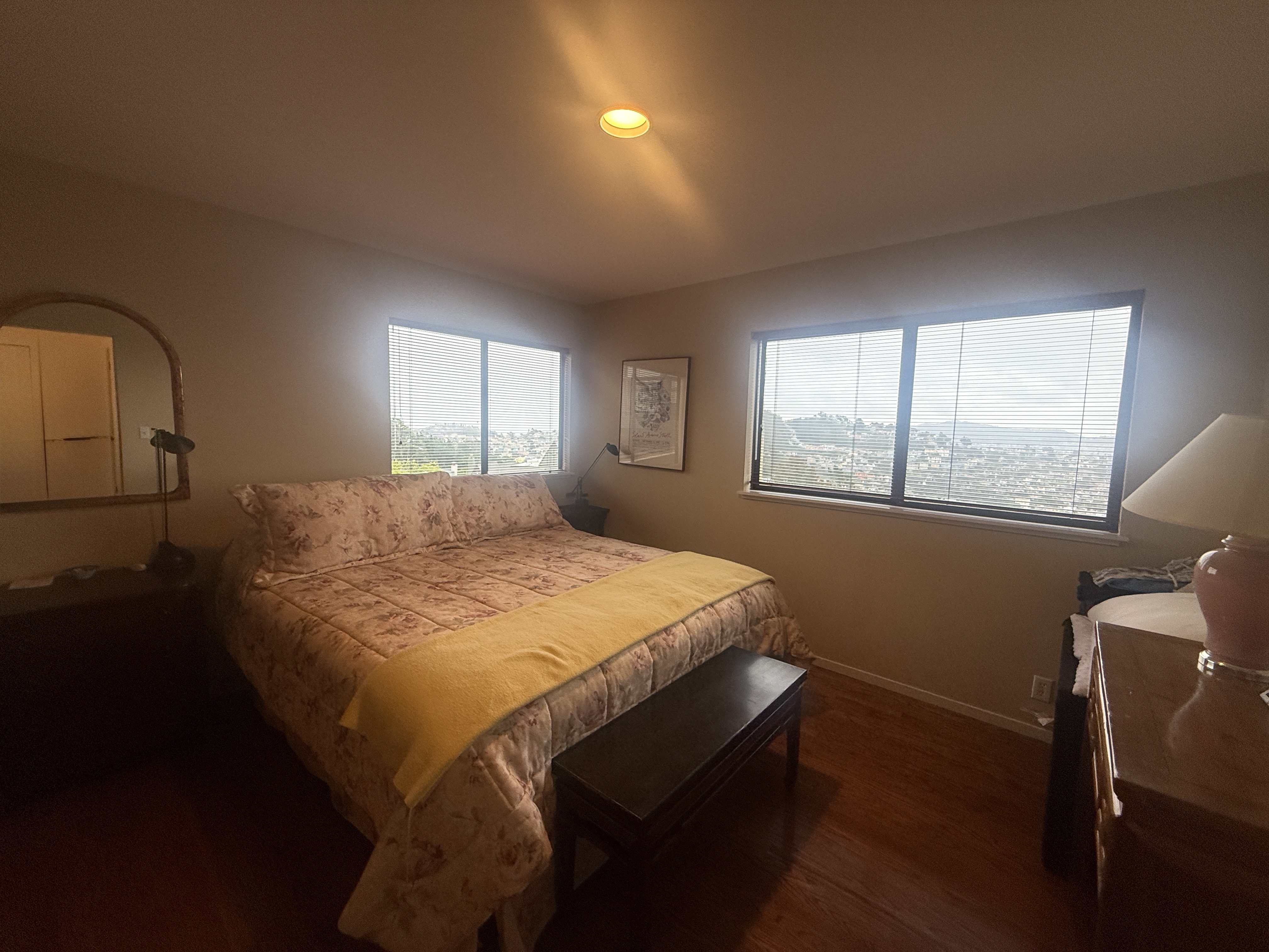 Bedroom before enhancement