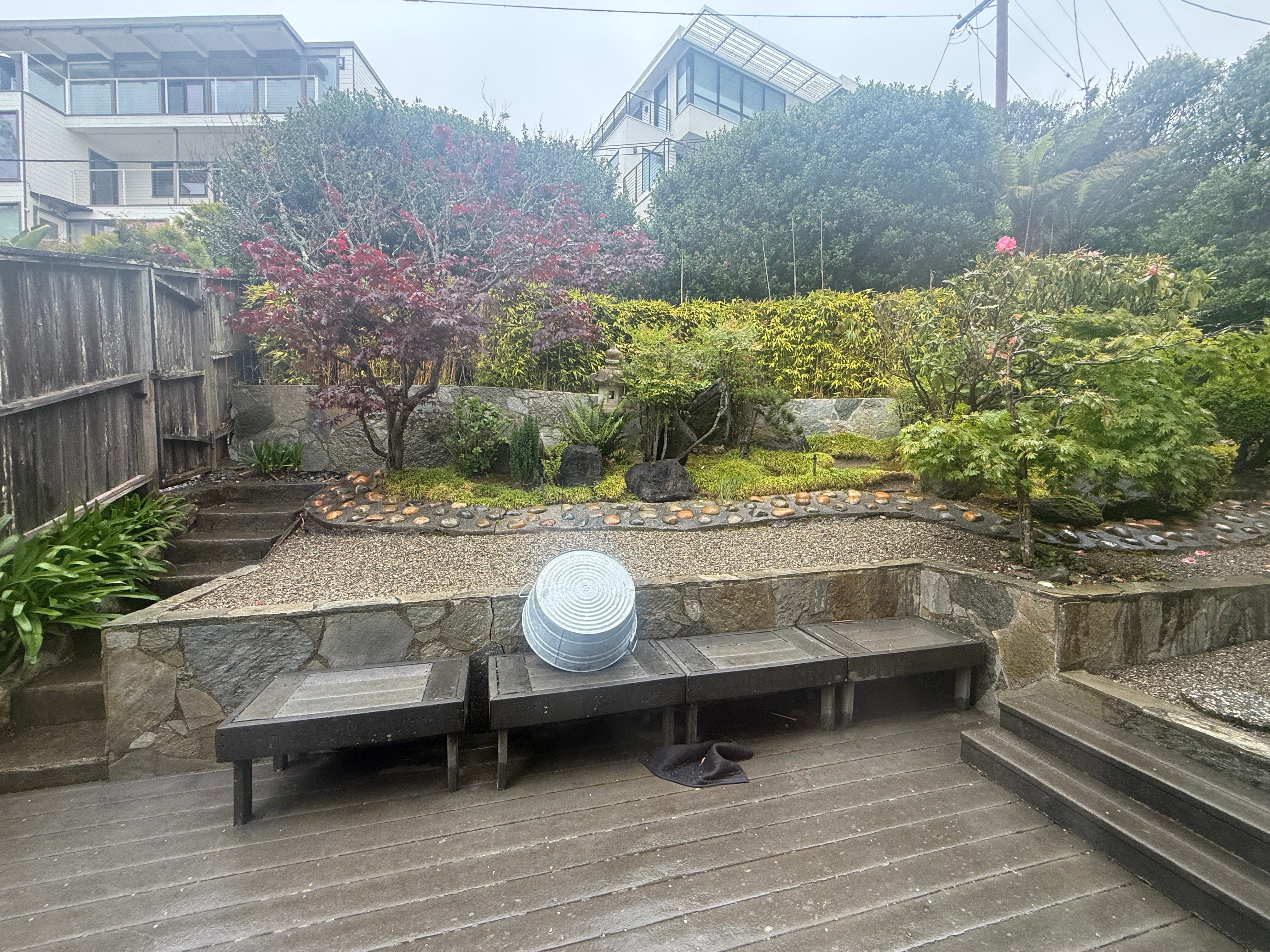 Garden before enhancement