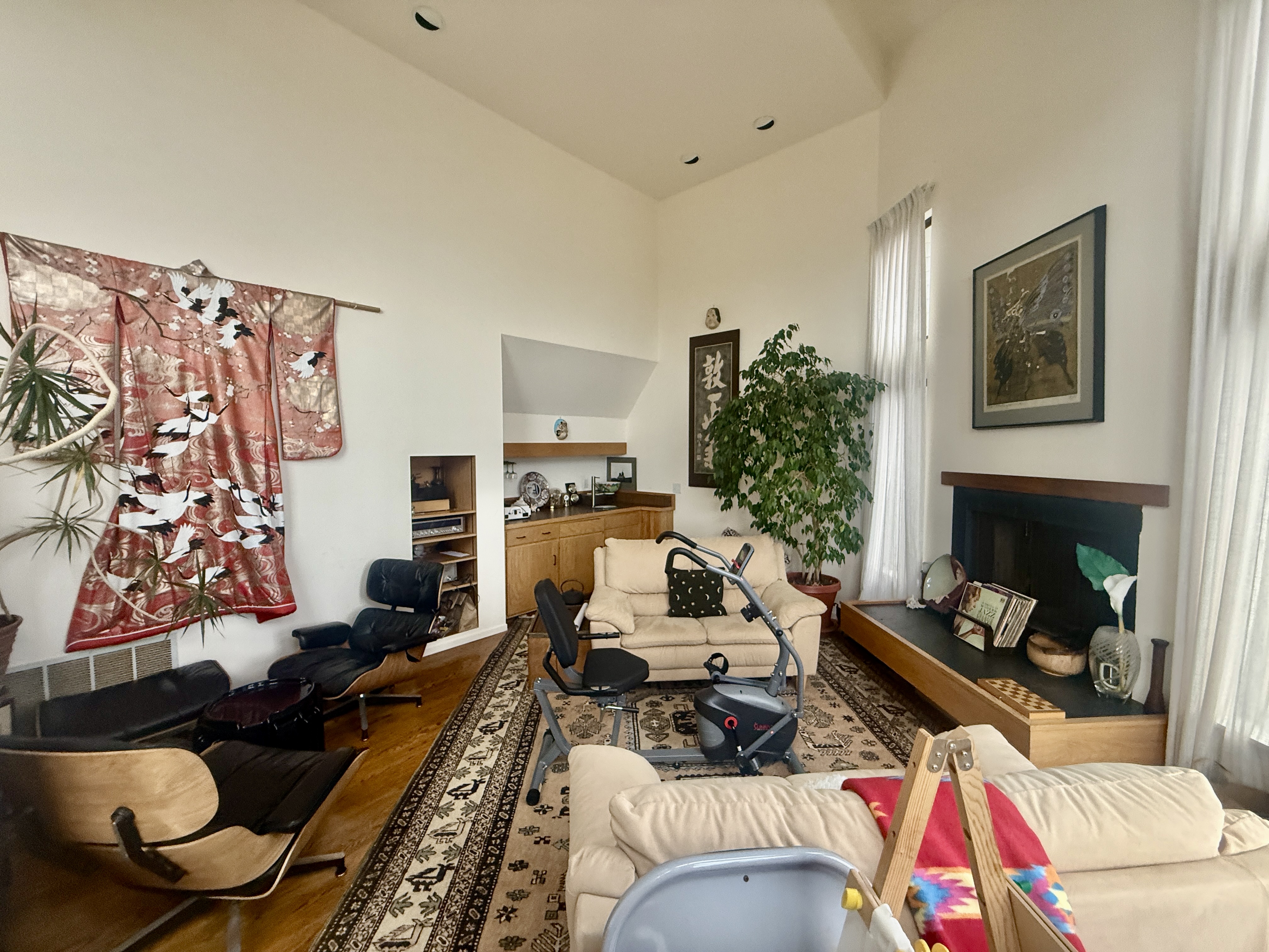 Living room before enhancement