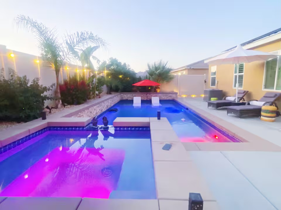 Pool area before enhancement